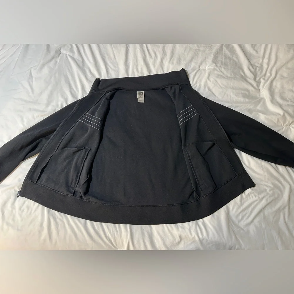 The North Face | Y2K Vintage Track Jacket Sweater Black White Stripe Men's M